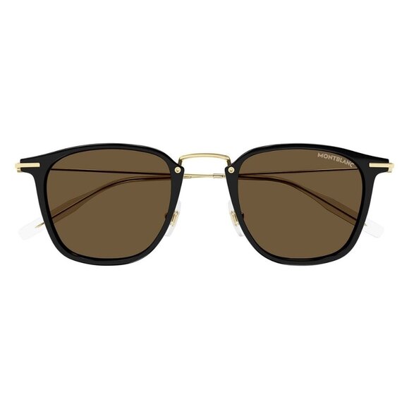 New MONT BLANC Snowcap Black Square MB0295S 001 Sunglasses Women - Picture 2 of 3